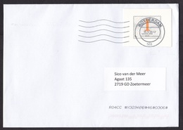 Netherlands: Cover, 2020, Cut-out Of Stationery Postcard Used As Stamp, Rare Legal Use (traces Of Use) - Storia Postale