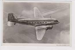 Vintage Rppc KLM K.L.M. Royal Dutch Airlines Douglas Dc-3 Aircraft - 1919-1938: Fra Le Due Guerre