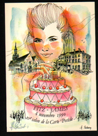 10e Salon Cartes Postales, Fitz-James, 4 Novembre 1990, Illustrateur H. Sainson - Bourses & Salons De Collections