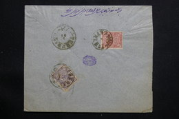 IRAN - Enveloppe De Téhéran, Affranchissement Plaisant Au Verso, Cachet De Mechhed Et De Yezd, à Voir  - L 61317 - Irán
