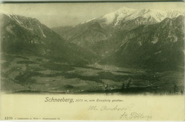 AK AUSTRIA - SCHNEEBERG - 2075 M VOM KREUZBERG GESEHEN - EDIT C. LENDERMANN - 1900s (BG8257) - Schneeberggebiet