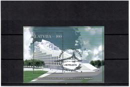 Latvia 2005 .  National Library. S/S: 100.   Michel # BL 19  (oo) - Lettland