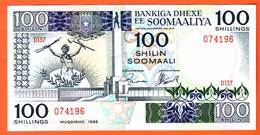 SOMALIE  Billet  100 Shilin  ( 1988 ) Pick 35c  UNC - Somalië