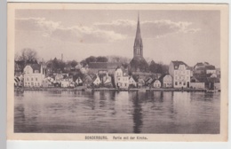 (89539) AK Sonderburg, Sønderborg, Partie Mit Der Kirche, Vor 1945 - Nordschleswig