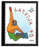 Latvia  2006 . WOG Turin 2006. 1v: 45.   Michel #  663 - Lettonia