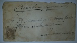 O) 1879 CIRCA - SPAIN, KING ALFONSO XII 40c, TO MEXICO SAN JUAN DEL RIO - Storia Postale