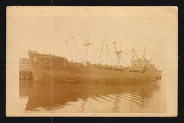 USA Portland Maine Dock December 1949 Tanker Ship Boat Punta Del Este Uruguay Ship Cargo Postcard Cpa AK -   W6-023 - Pétroliers