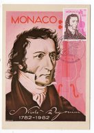 Carte Maximum Monaco 1982 - Nicolo Paganini YT 1344 - Cartoline Maximum