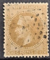 FRANCE 1868 - Canceled - YT 28A - 10c - 1863-1870 Napoléon III. Laure