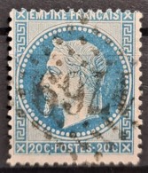 FRANCE 1868 - Canceled - YT 29B - 20c - 1863-1870 Napoleon III With Laurels
