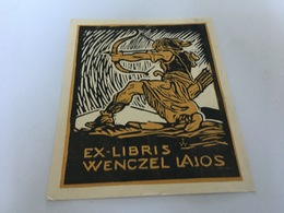 BM - 1400 - EX-LIBRIS  - WENCZEL LAJOS - Archer - Exlibris