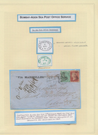 Aden: 1869-1910's "ADEN-BOMBAY SEA POST OFFICE": Specialized Collection Of More Than 160 Covers, Pic - Jemen