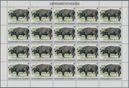 Burundi: 1982. African Wildlife Complete Set Of 13 From 2fr. To 85fr. Mostly In Complete Sheets Of 2 - Collections