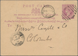 Ceylon - Ganzsachen: 1872-1950's Ca.: Collection Of Near To 600 Postal Stationery Items, All Except - Other & Unclassified
