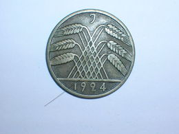 ALEMANIA 10 REICHSPFENNIG 1924 J (1292) - 10 Rentenpfennig & 10 Reichspfennig