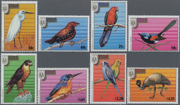 Thematik: Tiere-Vögel / Animals-birds: 1986, NIUE: Stampex '86 Adelaide Complete Set Of Eight Showin - Sonstige & Ohne Zuordnung