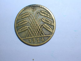 ALEMANIA 5 RENTENPFENNIG 1924 J (1333) - 5 Renten- & 5 Reichspfennig