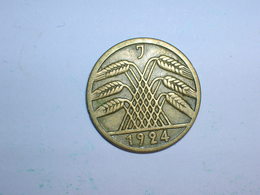 ALEMANIA 5 REICHSPFENNIG 1924 J (1338) - 5 Rentenpfennig & 5 Reichspfennig