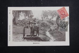 AFRIQUE DE L'EST / OUGANDA - Affranchissement Plaisant Sur Carte Postale ( Famille Wakikuyu ) En 1922  - L 61384 - Protectorados De África Oriental Y Uganda
