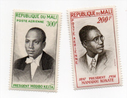 MALI-- Poste Aérienne YT N°9/10--- Présidents Mamadou Konate Et Modibo Keita --Timbres Neufs Sans Charnière - Malí (1959-...)