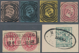 Heimat: Brandenburg: BRANDENBURG, 1835/1950 Ca., Sammlung Der Poststempel Von Brandenburg A/H. Mit I - Other & Unclassified