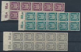 Deutsches Reich - Weimar: 1924, FLUGPOSTMARKEN Holztaube 5 Pf - 300 Pf, Engrospartie Von 50 Komplett - Collections