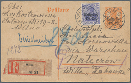Deutsche Besetzung I. WK: Postgebiet Ober. Ost - Ganzsachen: 1916/1918, Partie Von 35 Ganzsachenkart - Occupation 1914-18