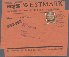 Dt. Besetzung II WK - Lothringen: 1940, Posten Von 13 Belegen Mit Verschiedenen, Teils Besseren Vers - Occupation 1938-45