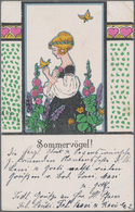 Ansichtskarten: Künstler / Artists: JUGENDSTIL, Sehenswertes Konvolut Mit 53 Eleganten Jugendstilkar - Unclassified