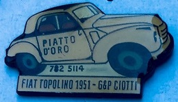 FIAT TOPOLINO 1951 - G & P CIOTTI - PIATTA D'ORO - ITALIE - ITALIA - VOITURE - CAR - AUTOMOBILE  AUTO - MACCHINA - (25) - Fiat