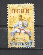 SLOVAKIA 2009 - MARTIAL ARTS -  POSTALLY USED OBLITERE GESTEMPELT USADO - Oblitérés