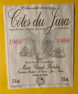 14402 -  Côtes Du Jura  Chardonnay 1988 Marie-Claude Robelin - Autres & Non Classés