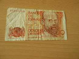 Bank Of Spanien 200 Pesetas 1980 - [ 4] 1975-…: Juan Carlos I.