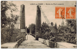 LISLE SUR TARN (81): Entrée Du Pont Suspendu - Lisle Sur Tarn