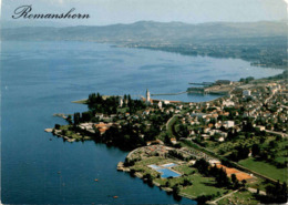 Flugaufnahme Romanshorn / TG Mit Schwimmbad Am Bodensee (6273) - Romanshorn