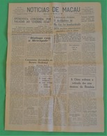 Macau - Jornal Notícias De Macau, Nº 5972, 3 Novembro De 1967 - Imprensa - Macao - China - Portugal - Informations Générales