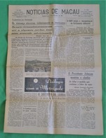 Macau - Jornal Notícias De Macau, Nº 5992, 27 Novembro De 1967 - Imprensa - Macao - China - Portugal - Testi Generali