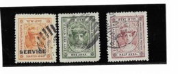 INDORE STATE POSTAGE & Holkar Princely   -3 Timbres - Holkar