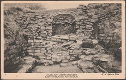 East Entrance Ante-Room, Caerleon Amphitheatre, Monmouthshire, C.1930s - HM Office Of Works Postcard - Monmouthshire