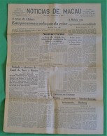 Macau - Jornal Notícias De Macau, Nº 5996, 1 Dezembro De 1967 - Imprensa - Macao - China - Portugal - Informaciones Generales