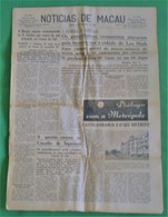 Macau - Jornal Notícias De Macau, Nº 5973, 4 Novembro De 1967 - Imprensa - Macao - China - Portugal - Testi Generali