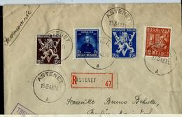 Doc. De ASTENE  Du 18/03/48 Avec N° 762 - 748 - 674 - 683  En Rec. - Rural Post