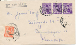 Egypt Cover Sent Air Mail To Denmark - Lettres & Documents