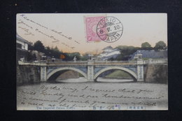 JAPON - Affranchissement Plaisant De Tokyo Sur Carte Postale Pour La France En 1910 Par Voie De Sibérie - L 61566 - Cartas