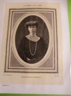 Tirage Ancien/Planche Hors-Texte/Revue "Le Panorama De La Guerre"/Reine Elisabeth BELGIQUE/Ch Bernard/1914-1919  GRAV324 - Estampas & Grabados