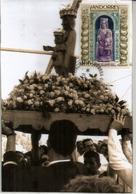 La Virgen De Canolich Del Siglo XII De Sant Julia. Tarjeta Máxima, Cancelación De Sant Julia De Loria - Cartes-Maximum (CM)