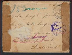 Belgische Legerpost Met Stempel POSTES MILITAIRE 4 Dd. 3/8/1917 Verzonden Naar DUITSLAND Met CENSURE MILITAIRE ! RRR - Esercito Belga