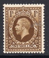 Great Britain GB George V 1934-6 1/- Photogravure, Lightly Hinged Mint, SG 449 - Unused Stamps