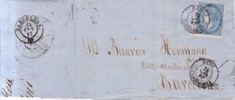 Año 1867 Edifil 88 Isabel II Carta Matasellos Reus Tarragona  Rafael Codina - Covers & Documents