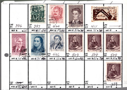 CECOSLOVACCHIA  LOTTO COLLEZIONE USATI , ALTO VALORE - BLOCCO 20 - Collections, Lots & Séries